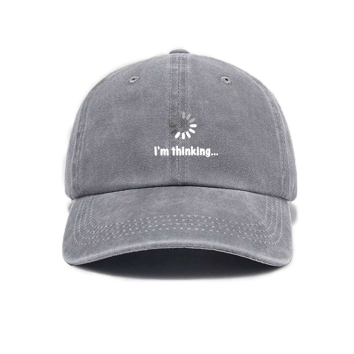 Unisex Cross-Border Versatile Fashion Trend Symbol Print Washed Distressed Soft Top Sun Visor Baseball Cap
