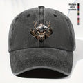 Men' & Women' Vintage Elk Print Trucker Hat - Adjustable Soft Top Baseball Cap with Elk Antler, Washed Suitable for Outdoor, Fishing,, Driving - for - Wear, Casual Cap for Sports and Daily Use