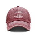 1pc Fun Quote Baseball Cap, Unisex- Adjustable Vintage Washed Neutral Hat with the Words "My Silence Does Not Mean I Agree" Printed on It, Machine Washable, Suitable for All Seasons, a Humorous Design, Perfect for Various Activities