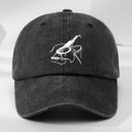Trendy Brand Versatile Printed Vintage Baseball Cap, Unisex Couple Style, Distressed Washed Curved Brim Hat, Casual Versatile Outdoor Sun Hat, Sun and Breathable, Comfortable with Adjustable Head Circumference, Classic Design