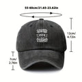 1974 S Mark Vintage Washed Distressed Baseball Cap - Adjustable Retro Unisex Golf & Outdoor Hat, Lightweight Breathable Suitable for Golf, Casual Wear, Machine Washable with Iconic 1974