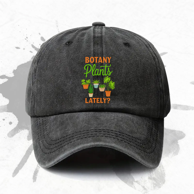 1P 1pc, Adjustable Baseball Cap with "Plant" Print, Lightweight Printed Women's Hat, "Plant Lover" Men's Trendy Cap, an Ideal Gift for Weddings, Parties, and Birthdays.