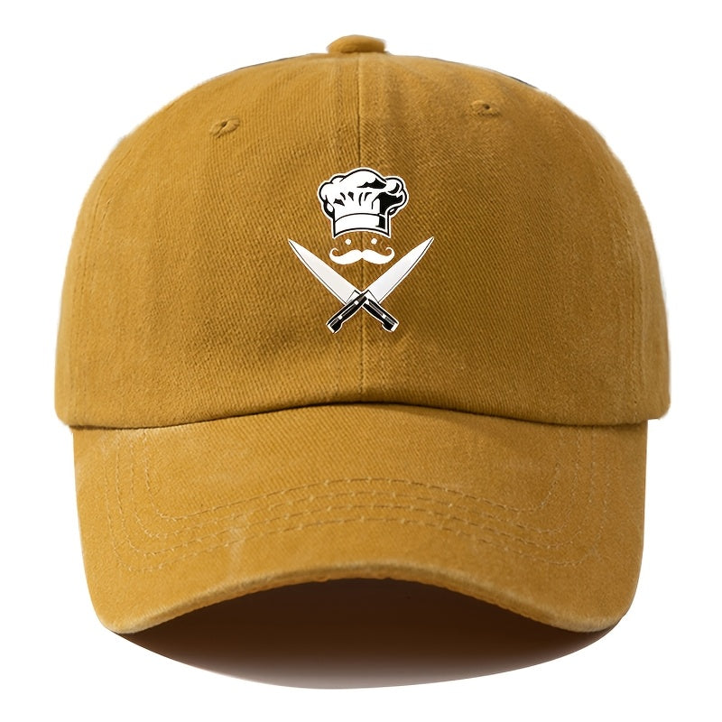 Men'S Baseball Cap Unisex Cartoon Print Adjustable Fashion Versatile Duckbill Hat Suitable for Outdoor Camping, Hiking, Fishing