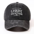 Unised Baseball Cap With A Stylish Slogan Print And An Adjustable Cotton Peaked Cap With Sun Protection