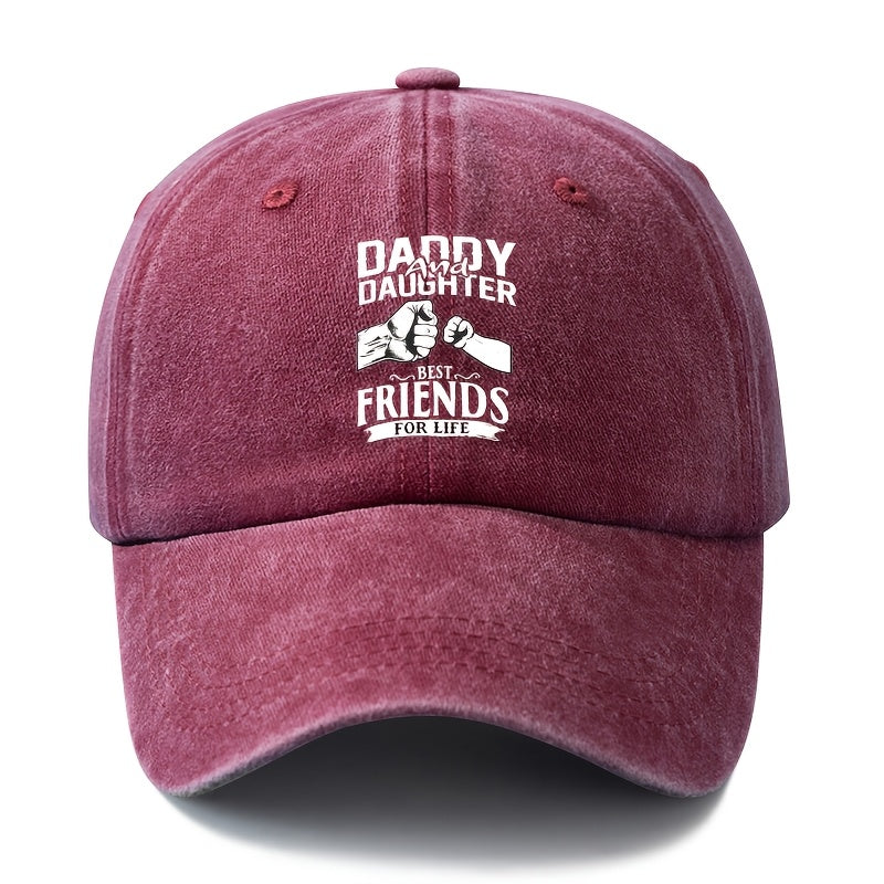 A Unisex Fashionable and Versatile Printed Fist-bump Baseball Cap, Featuring a Classic Vintage Washed Outdoor Lightweight Curved Brim. Suitable for Casual Occasions Such as Outdoor Vacations, Travel, and Camping. Also Ideal as a Hip-hop Hat