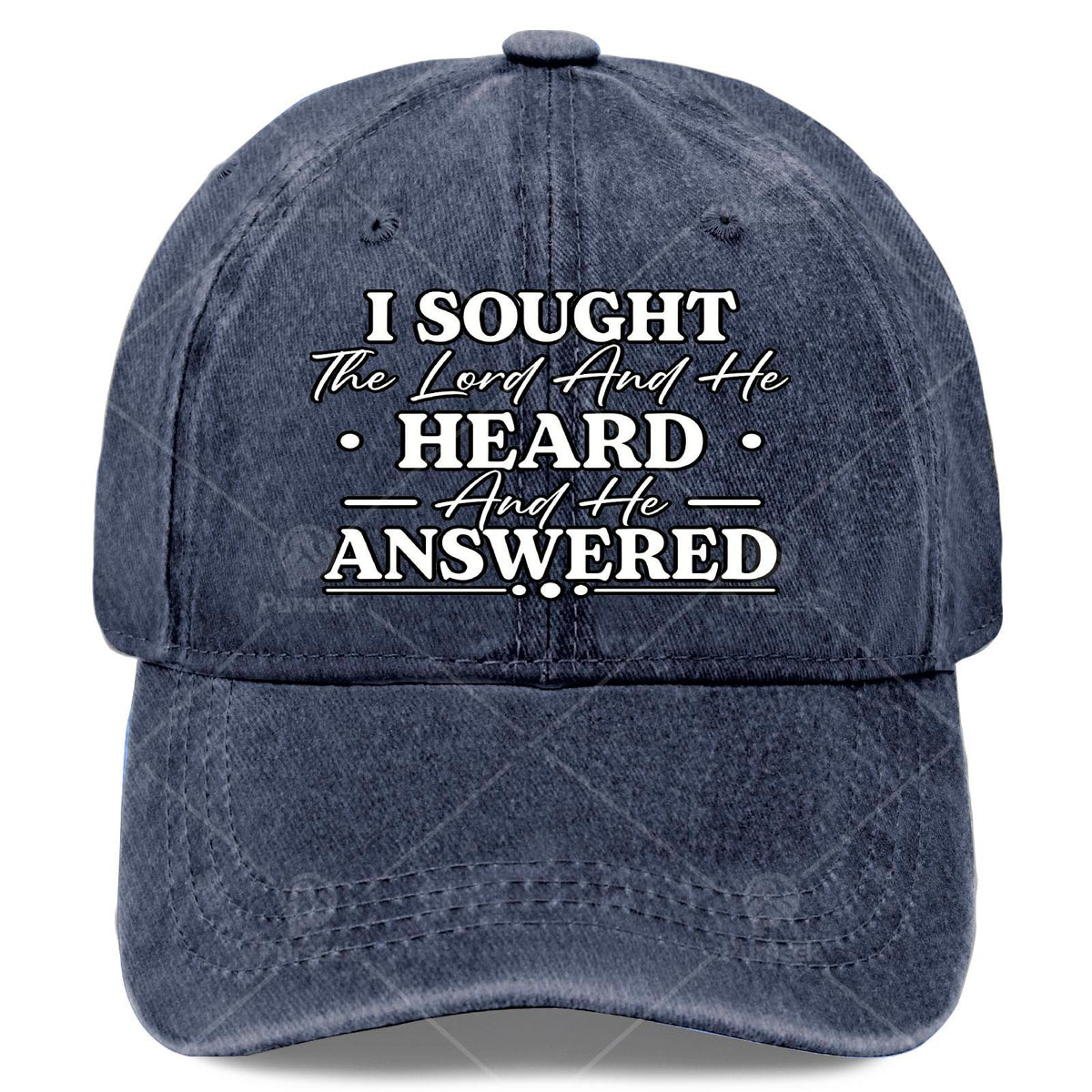 I Sought The Lord and He Heard and He Answered Christian God Baseball Hat