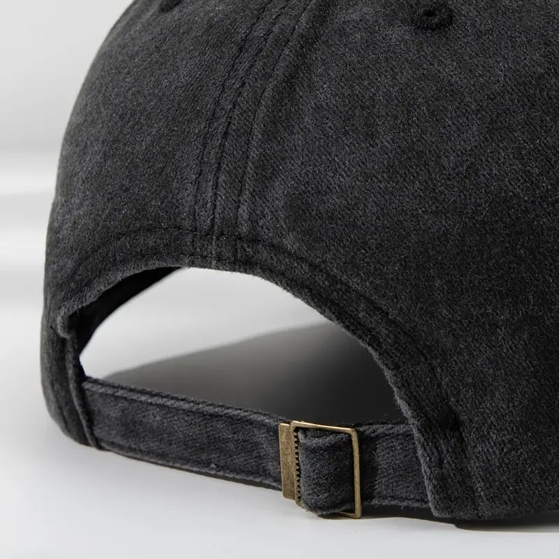 1 Music Print Cap, Women's Outdoor Style Hat, Men's Beach Hat, Washed Baseball Cap, Breathable Washed Cap, Adjustable DAD Cap, Suitable for Outdoor Activities and Parties, for Personal Use or as a Birthday Gift