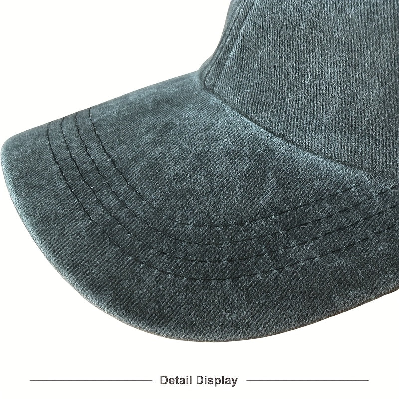 Men' & Women' Vintage Distressed Baseball Cap with "HUSBAND" Letter Print - Adjustable Breathable Retro Hat Suitable for Golf, Outdoor, Casual Wear,, Vacation Cap - Unisex for Husband Gift