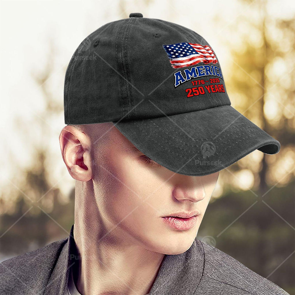Unisex Baseball for The 250Th Anniversary of US Independence 1776-2026 Patriotic Celebration
