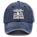 Sports Baseball Cap, Surfboard with Wave And Sun Patterns, A Must-Have for Summer Beach Surfers