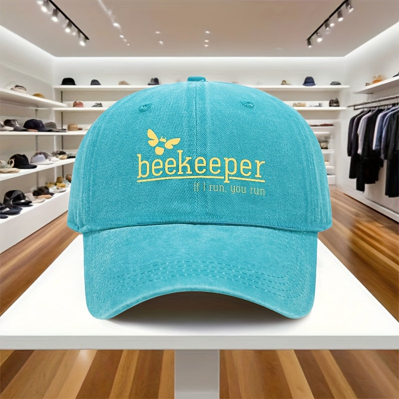 Adjustable Baseball Cap for Beekeepers, Featuring a Lightweight Printed Design Suitable for Women, Perfect for Outdoor Sports And Sun Protection for Men, Making It an Excellent Gift for Celebrations And Birthdays