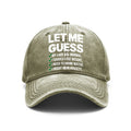 1 Vintage Washed Unisex Baseball Cap, with a Humorous Message: "I Guess My Lab Results Are Normal, I Should Probably Drink Some Water, I Might Have Anxiety, " Adjustable, Suitable for Outdoor Activities and Casual Wear, a Gift for Boyfriend