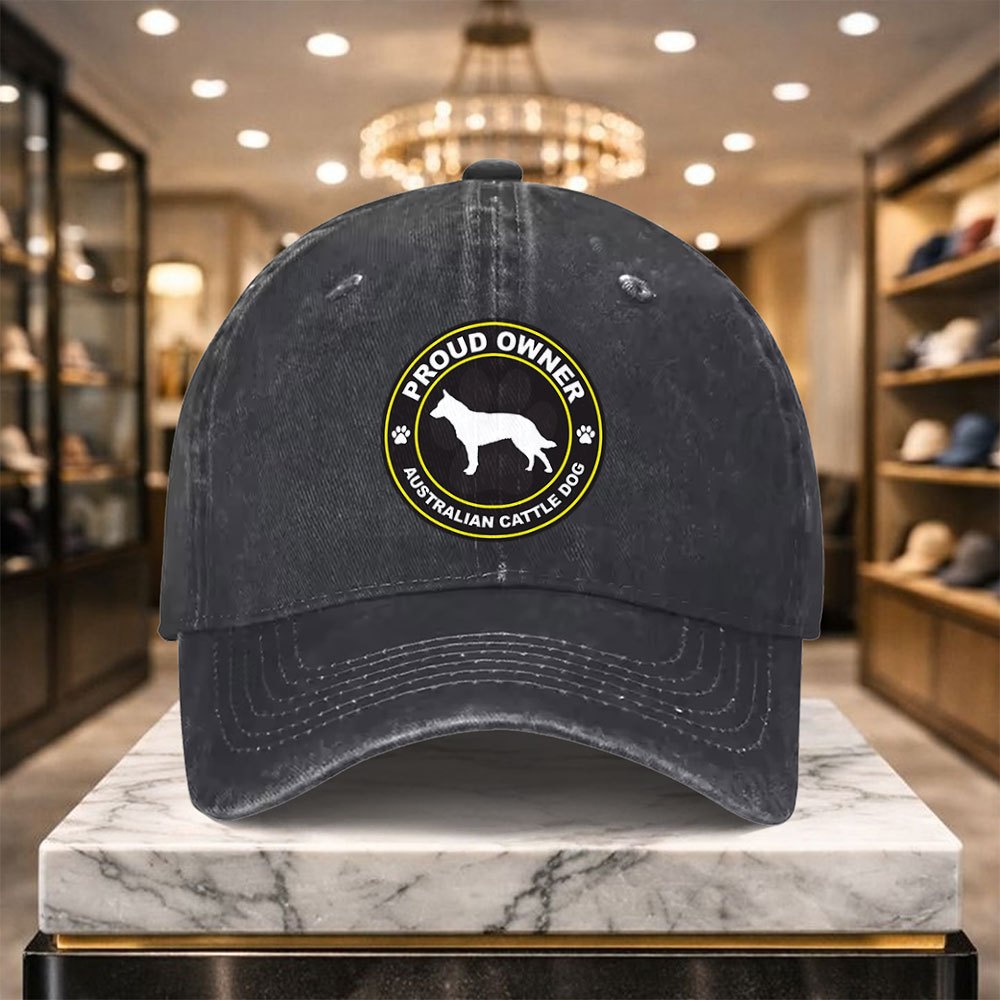 A Casual And Versatile Australian Cattle Dog Baseball Cap with Adjustable Design, Suitable for Outdoor Sports And Everyday Casual Wear. A Casual Street Hat for Casual Outfits