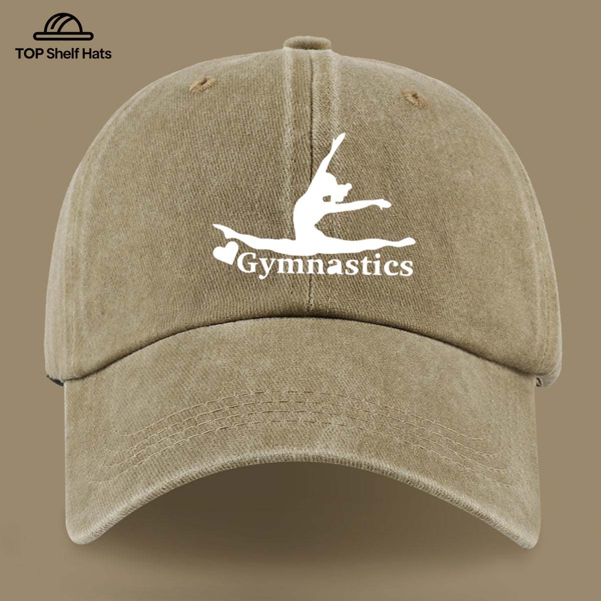 1pc "Gymnastics" Printed Baseball Cap with Gymnastics Pattern Design, Lightweight, Comfortable, and Breathable. Adjustable Size, Perfect Valentine's Day Gift for Partners. Casual Wear Accessory for Men and Women, Ideal for Outdoor Activities. Sun Hat