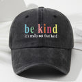 Lightweight And Comfortable Unisex Retro Baseball Cap Featuring a 'Be Kind' Print, Designed for And Breathability, Perfect for Outdoor Activities Like Fishing, Camping, And Hiking, with a Classic Wild Style