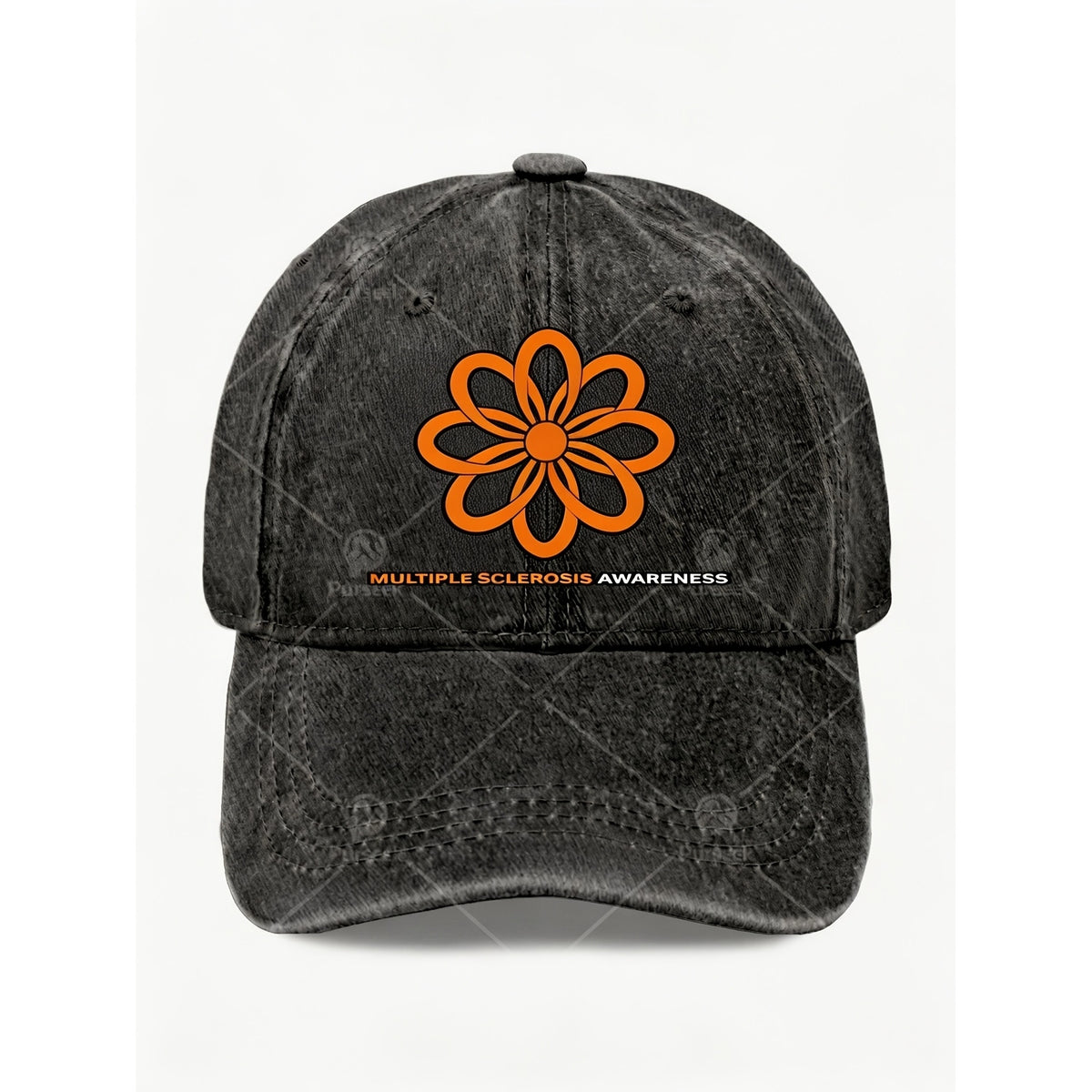 Multiple Sclerosis Awareness Flower Hat for Men Women Vintage Style Casual Streetwear Anniversary Gift