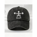 Skeleton Deadlift Gym Hat for Men Women Vintage Fitness Style Streetwear Casual Workout Anniversary Gift