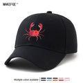 Unisex, Fashionable And Versatile Baseball Cap with Crab Print, Classic Lightweight Outdoor Cap, Suitable for Outdoor Vacations, Travel, Camping, And Other Leisure Occasions. It'S Also a Great Choice for Everyday Wear As a Casual Cap