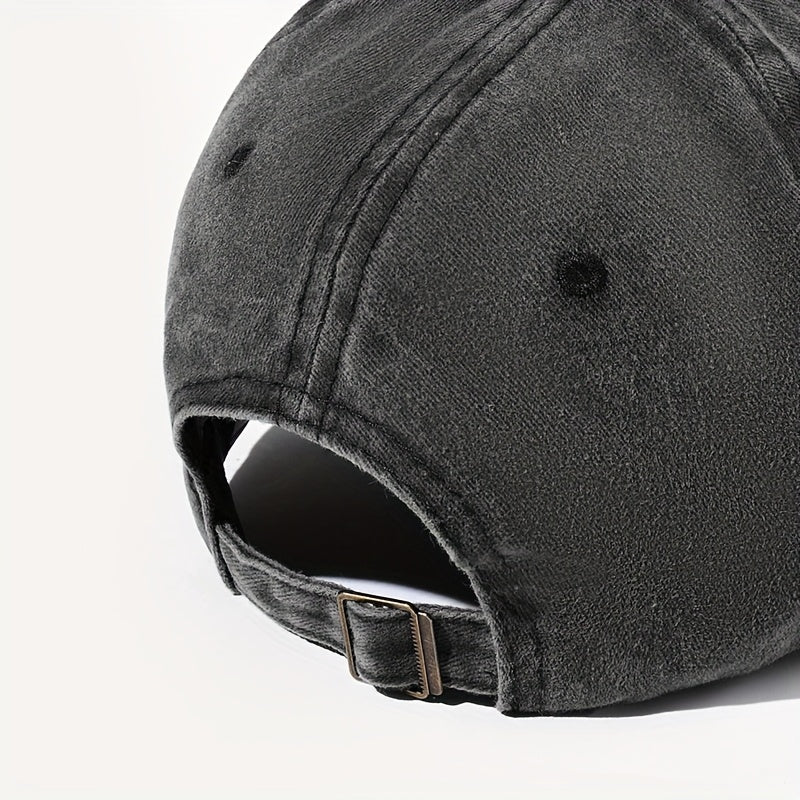 Unisex Cat Animal Print Washed Vintage Baseball Cap, Fashionable Sun Outdoor Hat for Men and Women, Adjustable Fit Trucker Hat Suitable for All Seasons and Daily Wear