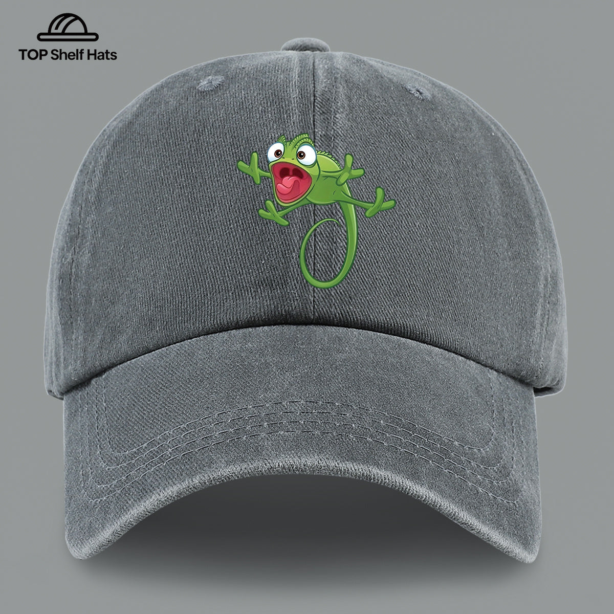 1pc Fun Cartoon Chameleon Pattern Printed Baseball Cap, Lightweight, Comfortable, and Breathable, Adjustable Size, An Excellent Valentine's Day Gift for Your Partner, Unisex Outdoor Wear and Casual Apparel Accessory, Mom and Dad's Beach Vacation