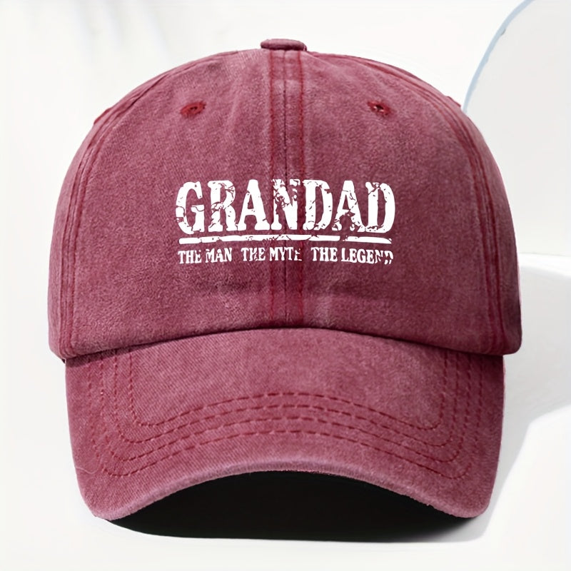 Unisex Letter Print Washed Vintage Baseball Cap, Fashionable Sun Outdoor Hat for Men and Women, Adjustable Trucker Hat Suitable for All Seasons and Daily Wear