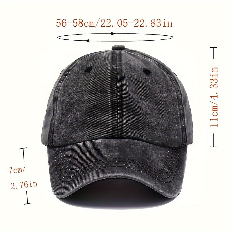 Men'S Leopard Print Baseball Cap - Adjustable Vintage Washed 100% Viscose Lightweight Outdoor Travel Casual Cap - Available in Multiple Colors, Perfect Gift