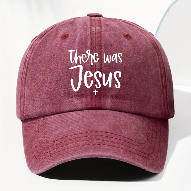 Adjustable Vintage Baseball Cap with "There Was " Printed on It - Lightweight, Sunscreen, Polyester, Available in a Variety of Colors - Perfect for Outdoor Wear, Baseball Cap