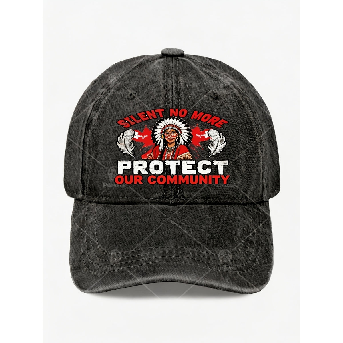 Silent No More Protect Our Community Graphic Hat Vintage Unisex Casual Street Style Anniversary Gift