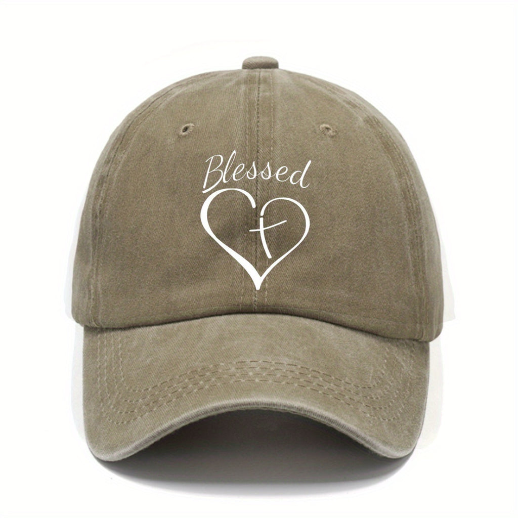 Baseball Cap Printed Washed Distressed Dad Hat Lightweight Solid Color Adjustable Sun Hat for Men And Women