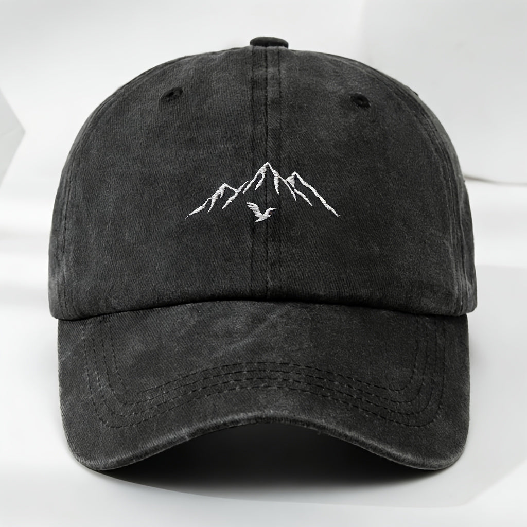 Men's Summer Casual Washed Baseball Hat, Lightweight Adjustable Outdoor Sun Hat for Everyday