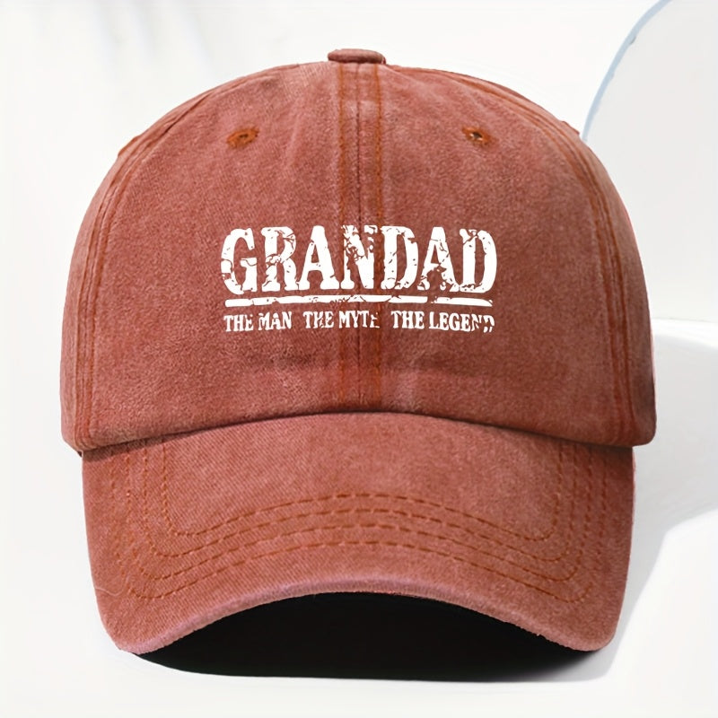Unisex Letter Print Washed Vintage Baseball Cap, Fashionable Sun Outdoor Hat for Men and Women, Adjustable Trucker Hat Suitable for All Seasons and Daily Wear