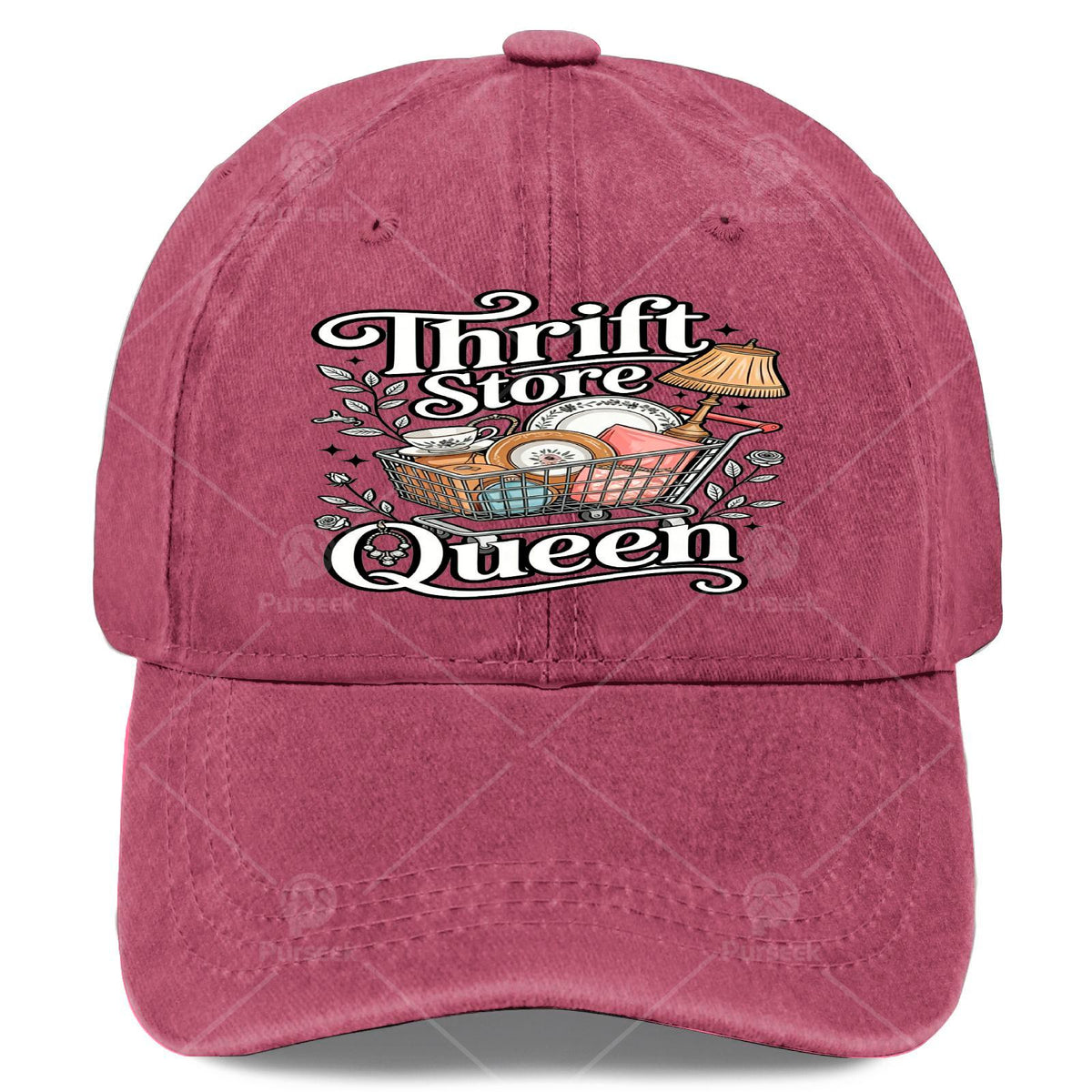 Thrift Store Queen Thrifter Onlines Seller Thrifting Baseball Hat Unisex