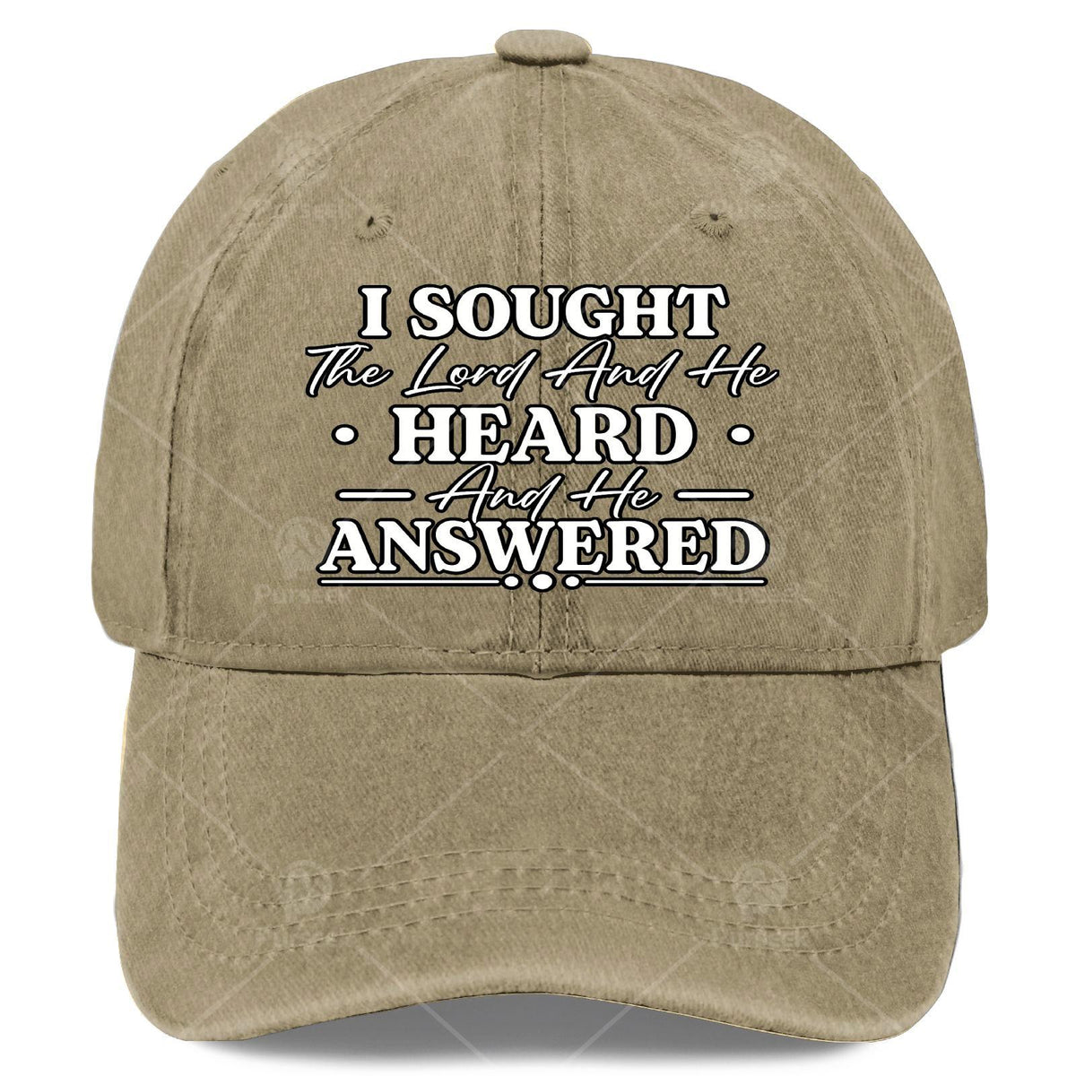 I Sought The Lord and He Heard and He Answered Christian God Baseball Hat