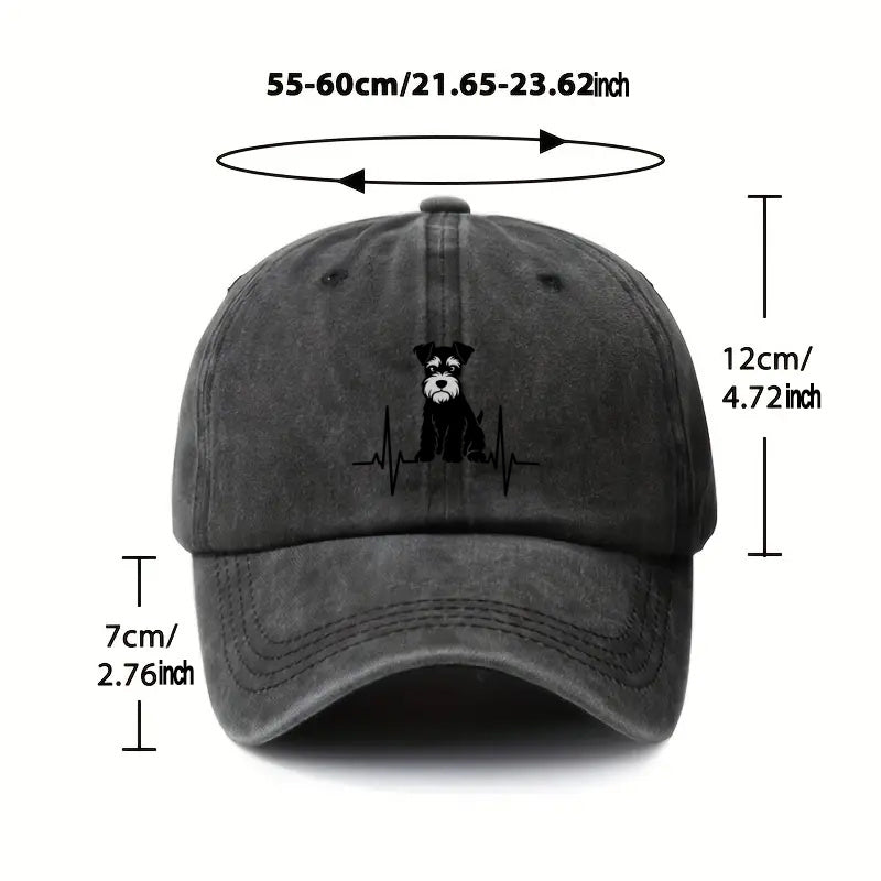 1pc, Adjustable Baseball Cap with Dog Pattern, Lightweight Printed Craft Women'S Hat, Trendy Men'S Cap for Pet Lovers, Ideal Gift for Weddings, Parties, Birthdays