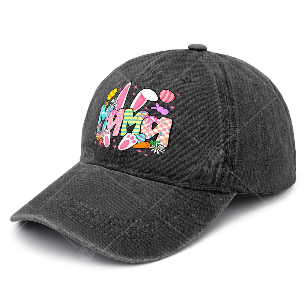 Easter Mama Bunny Ears Coquette Bow Easter Rabbit Baseball Hat Unisex Trendy