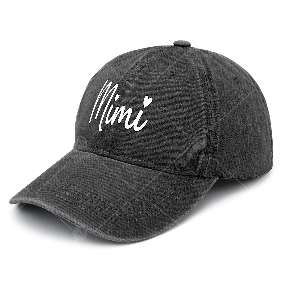 Grandparent Mimi Baseball Hat Unisex Low Profile Washed Distressed Cap