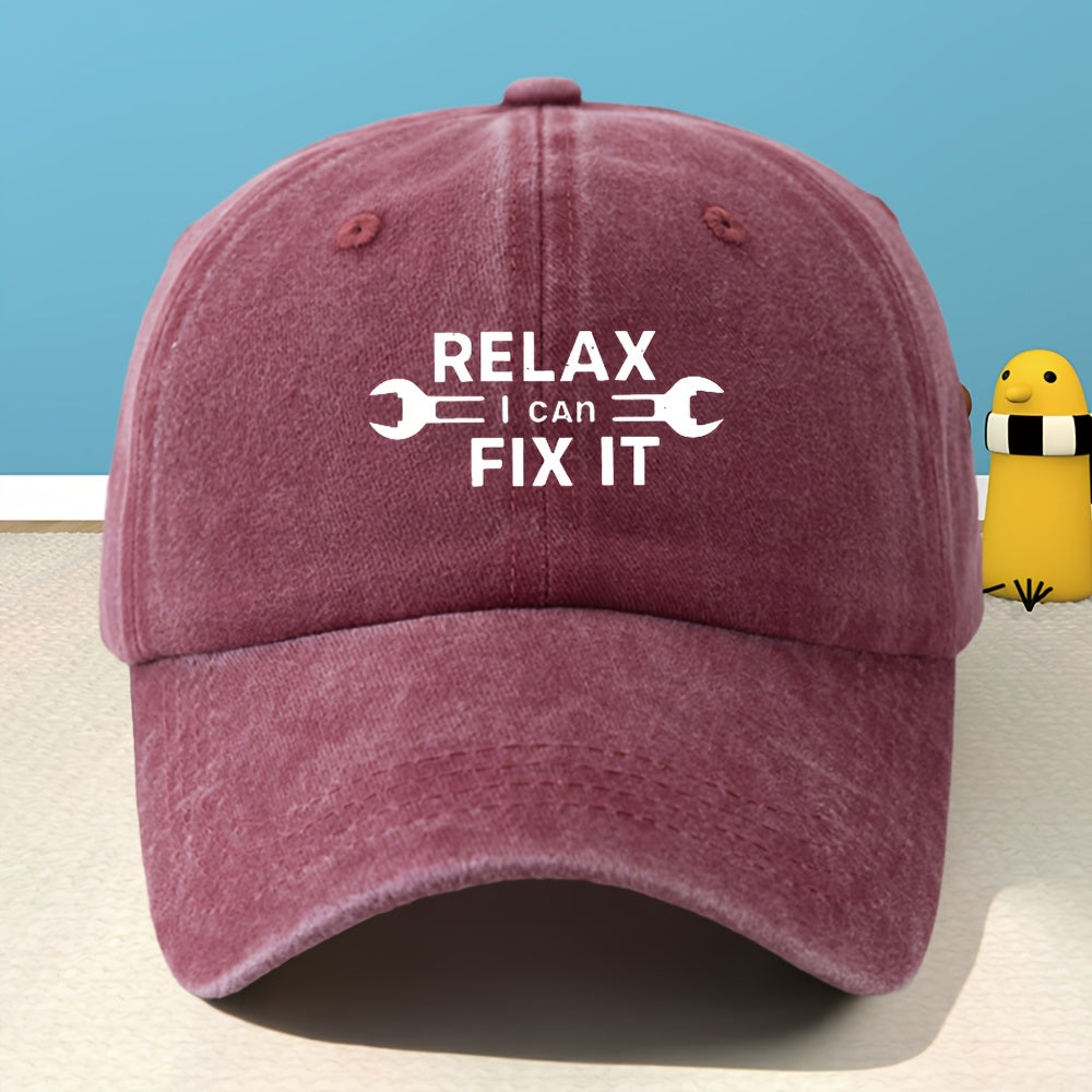 Unisex Printed Baseball Cap Men Women Classic Washed Distressed Vintage Duckbill Hat Outdoor Casual Sports Streetwear Vacation Hat Individual Street Rock Rap Hip-Hop Cap Soft Comfortable Sweat-Absorbing Adjustable Hat