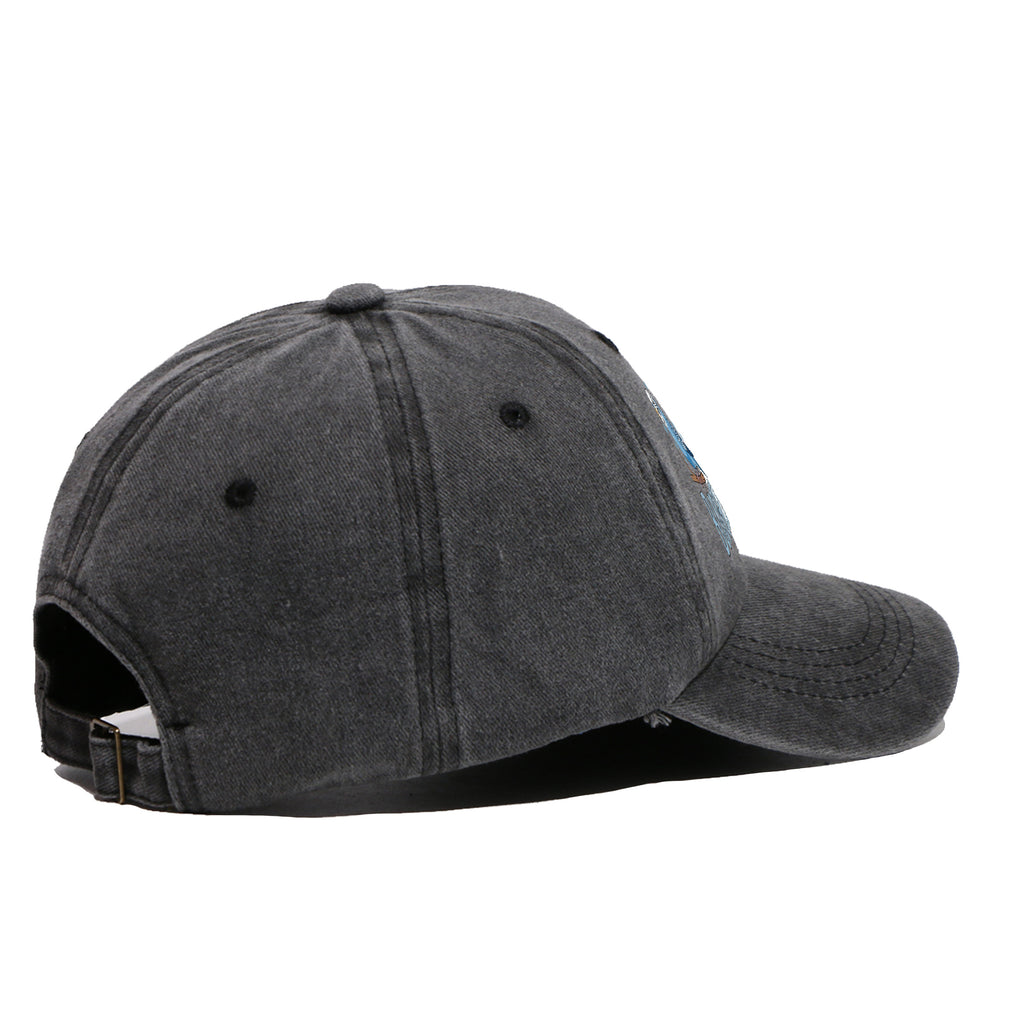 1pc Cute and Soothing Parrot Pattern Printed Baseball Cap, Black Papa Trucker Hat, Breathable and Comfortable, Solid Color Simple Vintage Soft Top Dad Hat, Adjustable Size, Unisex, All-Season Sun Hat, Multiple Colors Available, Youth Couples