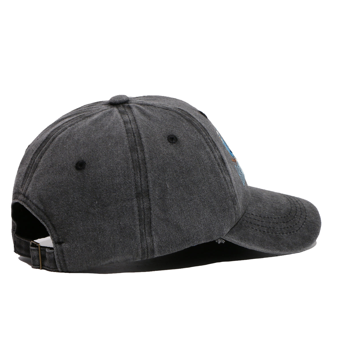 1pc Cute and Soothing Parrot Pattern Printed Baseball Cap, Black Papa Trucker Hat, Breathable and Comfortable, Solid Color Simple Vintage Soft Top Dad Hat, Adjustable Size, Unisex, All-Season Sun Hat, Multiple Colors Available, Youth Couples