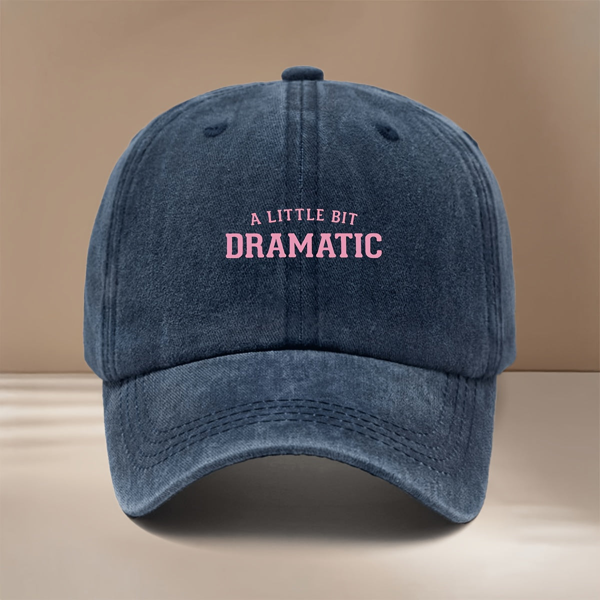 This Is a "A LITTLE BIT DRAMATIC" Printed Baseball Cap. It's a Fashionable, Lightweight, and Adjustable Six-panel Hat Suitable for Both Men and Women. This  and Comfortable Snapback Cap Is Perfect for Outdoor Sports, Dinners, Camping, and Trendy