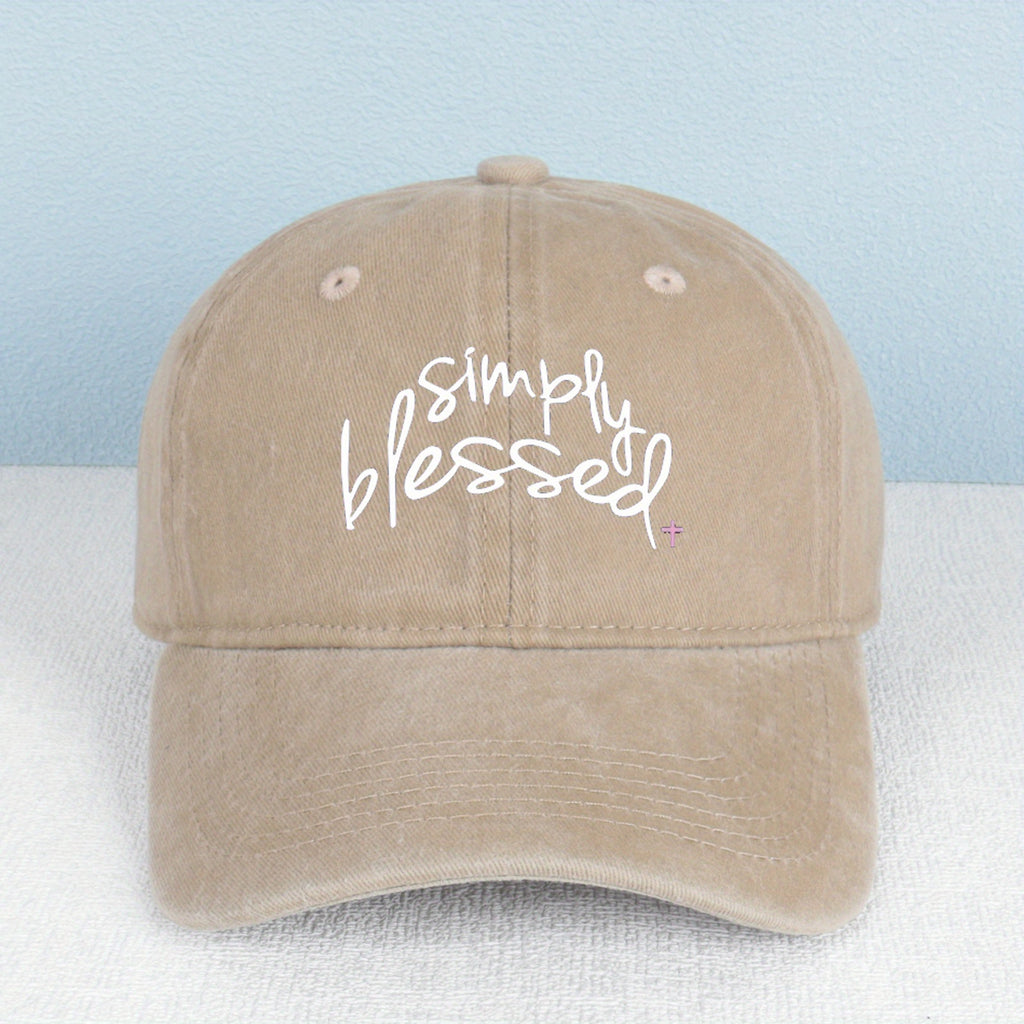 Simple Gospel Print Baseball Cap | Breathable Washed, Adjustable Retro Unisex Street Daily Cap, Lightweight and Comfortable, Multi-Color Choice, Outdoor Headwear, Casual Retro Style, Durable and Wear-Resistant, Hand Wash Care