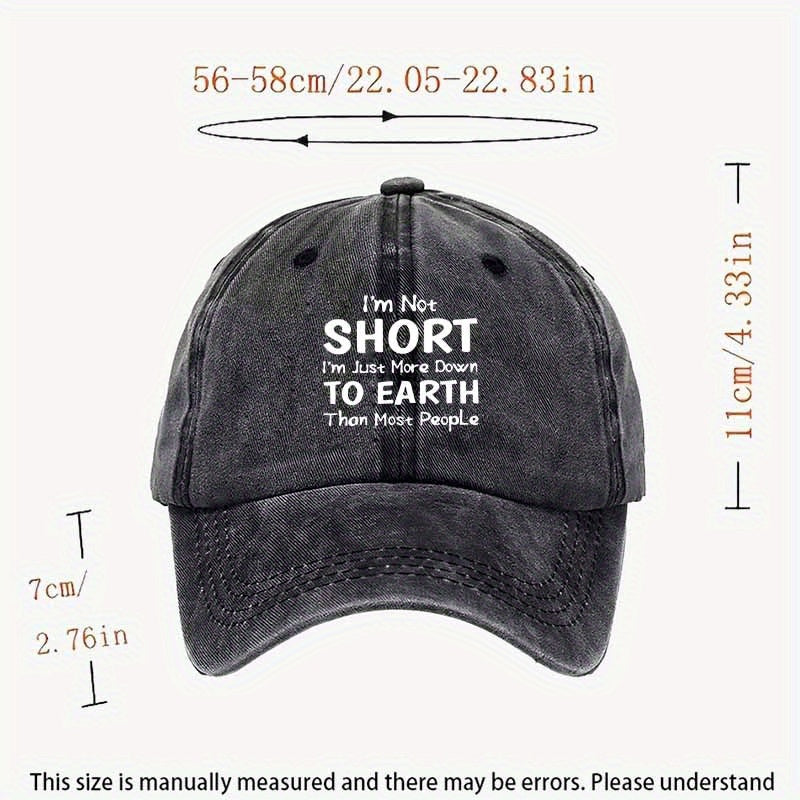 Women'S Baseball Cap | Adjustable Strap, Humorous and Sarcastic Text Design, Lightweight for Daily and Special Occasions, Black/Grey/Blue/Green, Unisex Casual Outdoor Hat, Event Accessory, Printed Pattern, Hand Wash