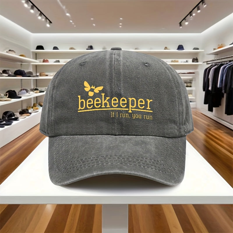 Adjustable Baseball Cap for Beekeepers, Featuring a Lightweight Printed Design Suitable for Women, Perfect for Outdoor Sports And Sun Protection for Men, Making It an Excellent Gift for Celebrations And Birthdays