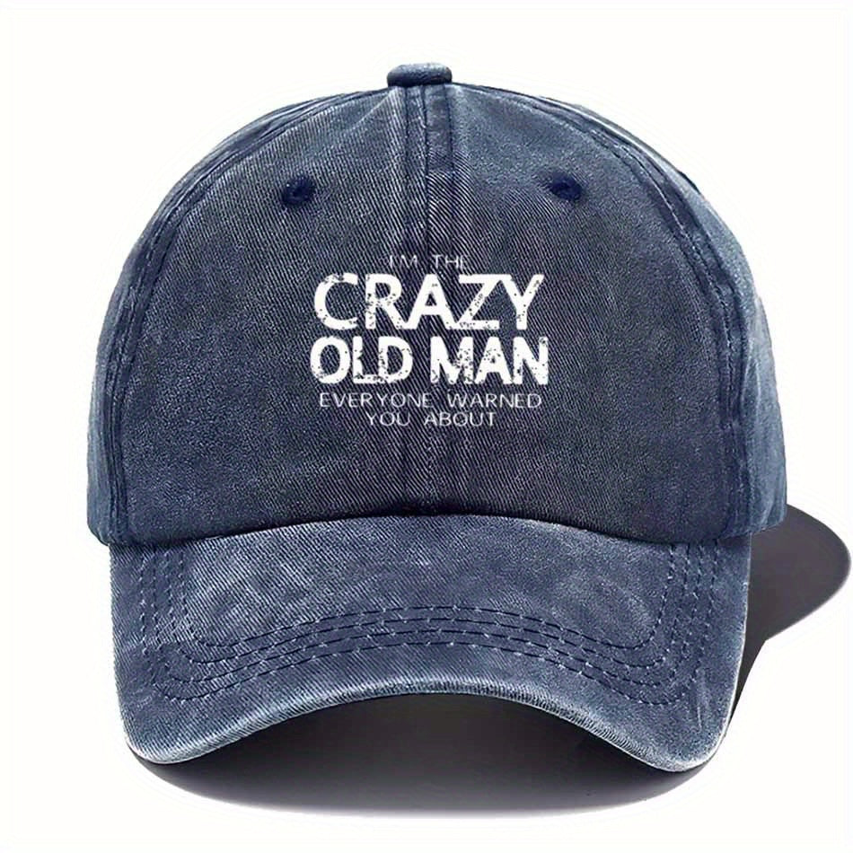 Distressed Vintage Baseball Cap, Distressed Lettering And Rebellious Slogans, Street Culture, Adjustable, Lightweight, Sun Hat