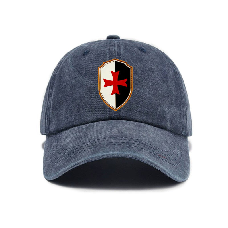 1 Washed Distressed Printed Baseball Cap, Adult Trendy Outdoor Universal Fashion Printed Baseball Cap, Unisex Versatile Washed Distressed Soft Top Sun Baseball Cap