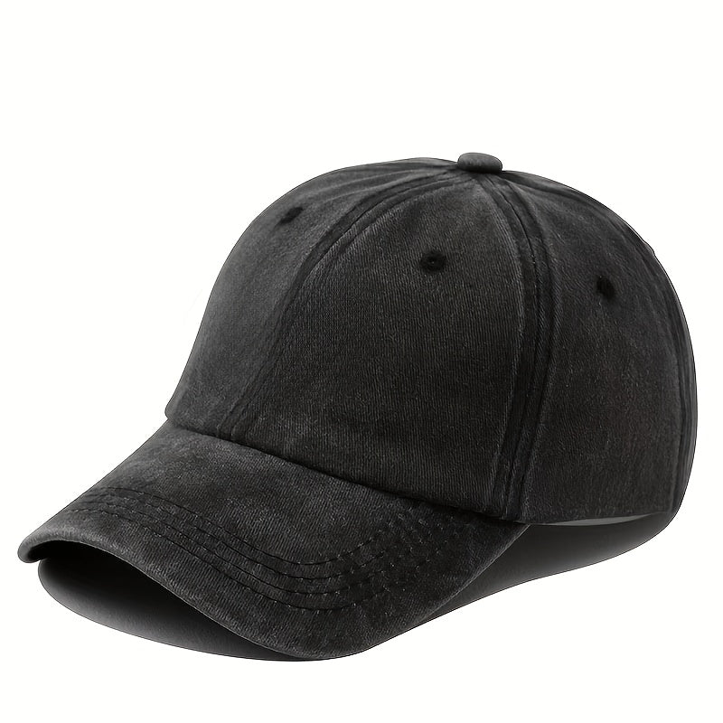 GOAT TALK Vintage Washed Baseball Cap for Men & Women - Retro Streetwear Hat with GOAT TALK Print, Machine Washable, Adjustable Pull String Closure, Unisex Casual Gift Suitable for, Casual Attire, and Themed Outfits