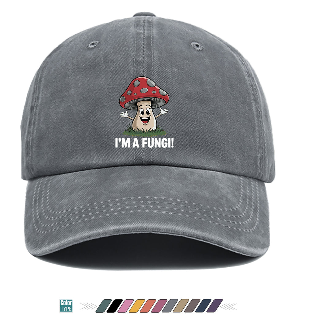 1pc Cartoon Mushroom Joyful Face Print Baseball Cap, Cute Red Mushroom with Gray Dots Hat, Comfortable and Breathable Sun Hat, Stylish, Fun, and Unique, Unisex Adjustable Baseball Cap, Casual Hat, Couple's Outing Hat, Suitable for Daily Shopping