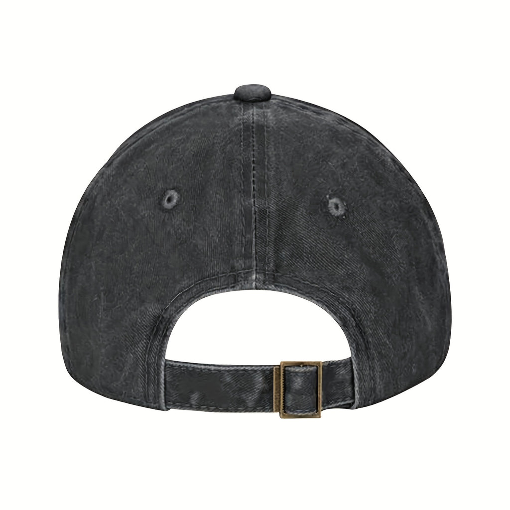Halloween Retro Washed Cap for Men And Women, Cute Ghost Trendy Cap, Adjustable Casual Street Fashion Baseball Cap