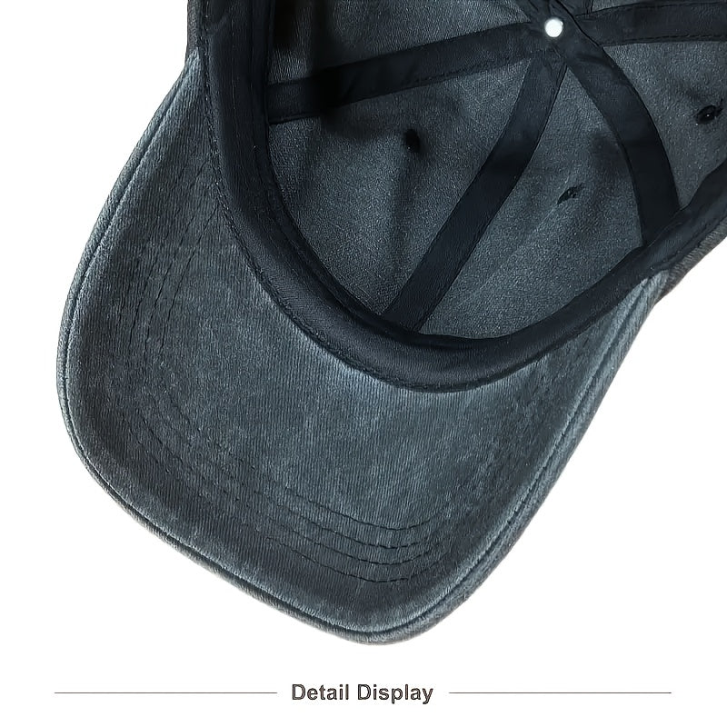 1 Vintage Baseball Cap | Adjustable, Unisex, Ideal for Outdoor Activities, \"Favorite Uncle\" Letter Print Pattern, Best Choice for Gift, Polyester, Mixed Color, Woven, Hand Wash