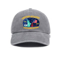 New Fashionable Versatile USA 250th Print Washed Distressed Soft Top Sun Visor Baseball Cap, Unisex